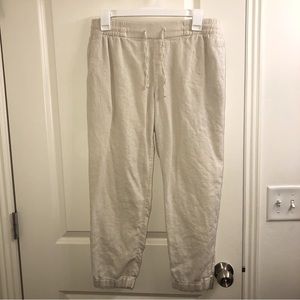 Light linen ankle length pants